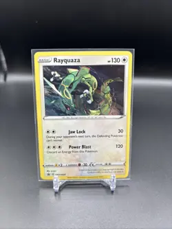 Rayquaza SWSH029 Black Star Promo Cosmos Holo Pokemon Swirl - Image 1