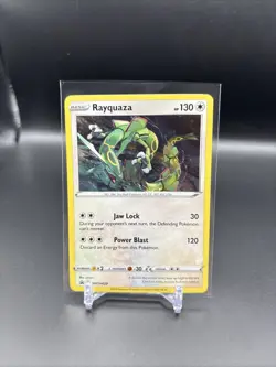 Pokemon TCG Rayquaza SWSH029 Cosmos Holo Black Star Promo - Image 1