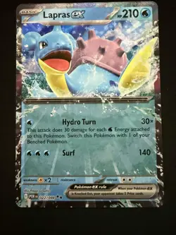 Lapras ex 022/088 ME03 Perfect Order Double Rare Holo Pokemon TCG Card NM - Image 1