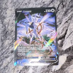 Arceus V Ultra Rare Full Art Holo Pokemon Card Brilliant Stars 166/172 SWSH09 - Image 1