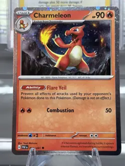 Charmeleon - Cosmos Holo - Paldean Fates 008/191 Promo Pokemon Card NM - Image 2