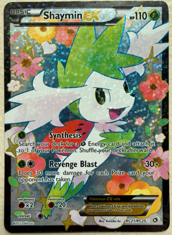 Shaymin EX #RC21 Pokemon Legendary Treasures Full Holographic Shiny Art - Image 1