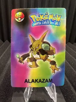 Alakazam #1346 - Pocket Monsters Vending Holo Prism - Bandai Nintendo 1999 - Image 1