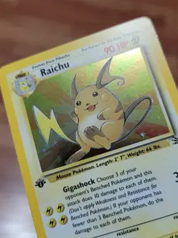 Raichu 14/62 1st Edition - Fossil Set - Holo Rare - NM Pokemon TCG - Image 2