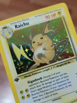 Raichu 14/62 1st Edition - Fossil Set - Holo Rare - NM Pokemon TCG - Image 4