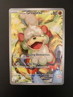 Pokemon Twilight Masquerade Hisuian Growlithe TCG Card 181/167 NM 🔥 - Image 1