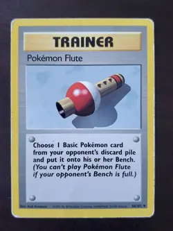 Pokemon Flute 86/102 Base Set Unlimited - Image 1