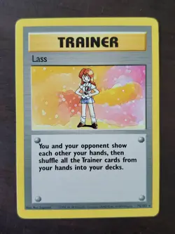 Pokemon Lass Base Set 75/102 Unlimited Regular - Image 1