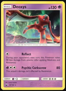 Deoxys 68/168 Rare Celestial Storm Pokemon Lightly Played - Image 1