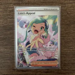 Pokemon Lisia's Appeal 246/191 SV08 Surging Sparks SIR Holo NM - Image 1