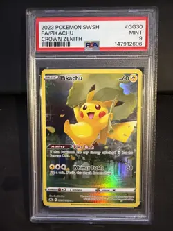 Pokemon Scarlet & Violet 151 Illustration Rare English Pikachu 173/165 PSA 8 - Image 1