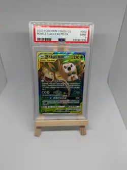 Pokemon Rowlet & Alolan Exeggutor 002/150 Chinese Tag Team CSM2b CS Slab PSA 9 - Image 1