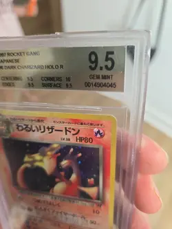 DARK CHARIZARD-Holo POKEMON Japanese ROCKET 1997 #6 BGS GEM All 9.5+ Subgrades - Image 5