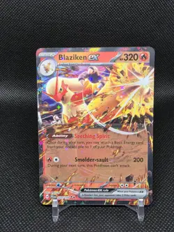 Pokemon TCG Journey Together Blaziken EX Double Rare Card 024/159 NM Condition - Image 1