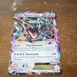 Pokemon Rayquaza EX XY69 Promo Holo Basic EX XY Shiny 2015 5ban Graphics - Image 1