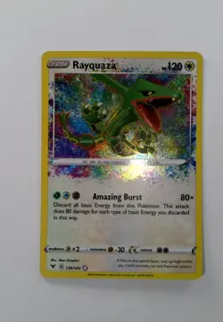 Rayquaza 138/185 Rare Sword & Shield: Vivid Voltage 2020 Pokemon - Image 1