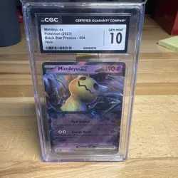2023 Pokemon Mimikyu ex Black Star Promos 004 CGC 10 - Image 1