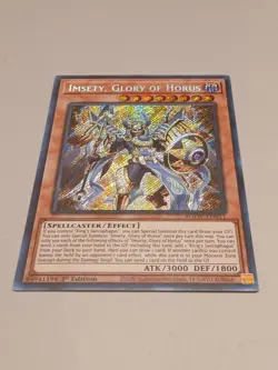 Yu-Gi-Oh! TCG Imsety, Glory of Horus 1st Edition Secret Rare Card AGOV-EN011 - Image 1