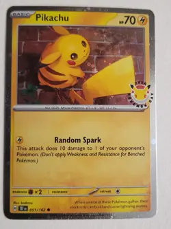 Pokemon Pikachu 051 /162 2026 Pokemon Day Stamped Promo TCG NM ✨ - Image 1