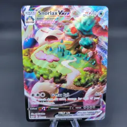 Pokemon TCG Snorlax VMAX 142/202 Sword & Shield Base Set Near Mint - Image 1