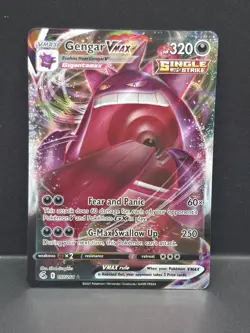 Pokemon TCG Gengar VMAX 157/264 Fusion Strike Ultra Rare Full Art Holo Card - Image 1