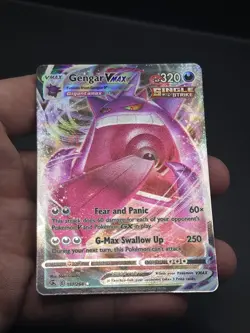 Pokemon TCG Gengar VMAX 157/264 Fusion Strike Ultra Rare Full Art Holo Card - Image 3