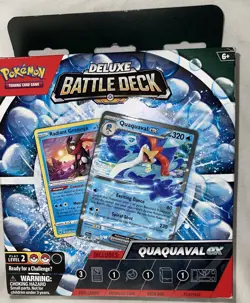 Pokemon TCG Deluxe Battle Deck Quaquaval EX W/ Radiant Greninja NEW/SEALED - Image 1