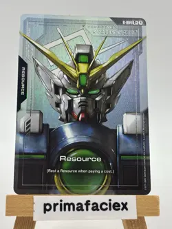 FOILED Gundam Card - Wing Gundam Zero Resource - R-004 C+ - Image 1