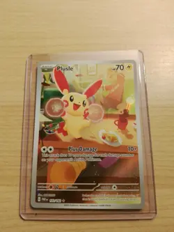 Plusle Holo Illustration Rare Pokemon TCG Card Paradox Rift 193/182 NM Condition - Image 3