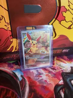 Plusle Holo Illustration Rare Pokemon TCG Card Paradox Rift 193/182 NM Condition - Image 1