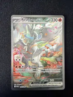 Pokemon TCG Reshiram EX Full Art White Flare Illustration Card 166/086 - Image 2