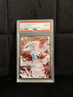 Reshiram RC22/RC25 Full Art Pokemon Card Legendary Treasures PSA 8 - Image 1