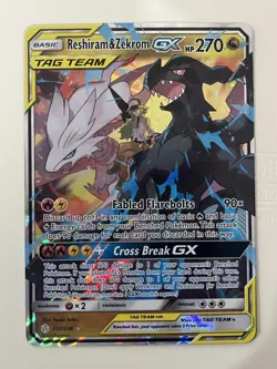 Reshiram & Zekrom GX - 157/236 - Pokemon TCG Card - Full Art Rare - Cosmic - NM - Image 2