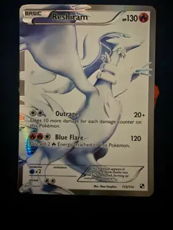 Reshiram - 113/114 - FULL ART Ultra Rare - Black & White Base - Pokemon Card - Image 1