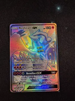 Reshiram GX SV51/SV94 Full Art Shiny - Hidden Fates Pokemon Card - Image 1