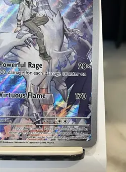 Pokemon N's Reshiram Full Art Holo Rare Card 167/159 Journey Together NM - Image 5