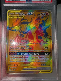 Reshiram & Charizard GX SM247 Full Art Promo PSA 9 Mint Pokemon Card TAG TEAM - Image 3