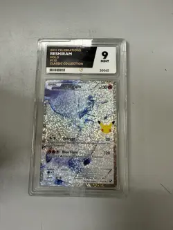 Pokemon TCG Ace 9 Reshiram Celebrations Full Art Card 113/114 - Image 1