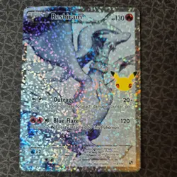 Pokemon TCG Reshiram Celebrations Full Art Card 113/114 - Image 1