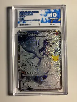Pokemon TCG Reshiram Celebrations Holo Full Art Card 113/114 Ace 10 Gem Mint - Image 1