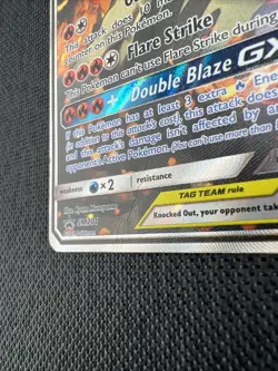 Pokemon TCG Reshiram Charizard GX Full Art Promo Card SM201 - MP - Image 2