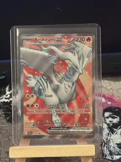 Pokemon TCG Reshiram EX Full Art Ultra Rare White Flare Card 158/086 - Image 1