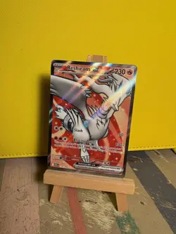 Pokemon TCG Reshiram EX Full Art Ultra Rare White Flare Card 158/086 - Image 1