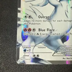 Pokemon 2011 Reshiram Full Art Holo Card 113/114 Black White - Image 5