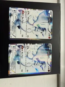 2x Pokemon Reshiram TCG Card 113/114 Black White Full Art Ultra Rare - Image 1
