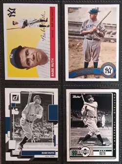 Babe Ruth Card Lot × 6 - 1927 Retro - New York Yankees - MLB Baseball - Image 2