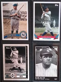 Babe Ruth Card Lot × 6 - 1927 Retro - New York Yankees - MLB Baseball - Image 3