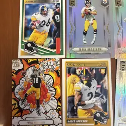 Steelers 6 Card Lot - Bradshaw, Bettis, Johnson RC, Howard Bomb Squad, Queen - Image 2