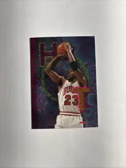 1995 Hoops NBA Basketball Michael Jordan Hot List Insert #1 Of 10 - Image 1