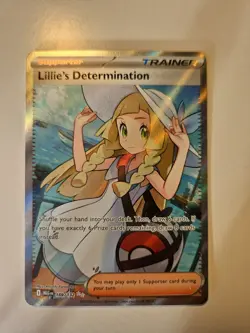 Pokemon Lillie's Determination 169/132 Secret Rare Full Art Mega Evolution - Image 1